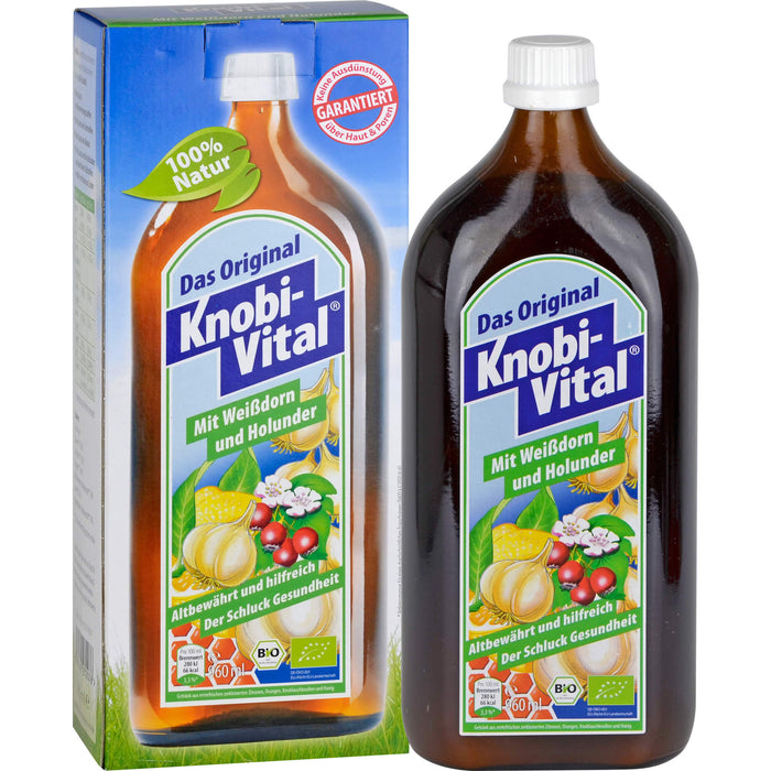 Knobi-Vital Lösung Mit Weißdorn und Holunder, 960 ml Solution