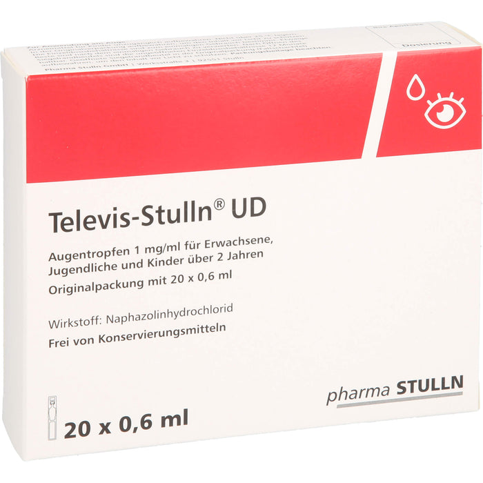 Televis-Stulln UD Augentropfen, 20 St. Einzeldosispipetten