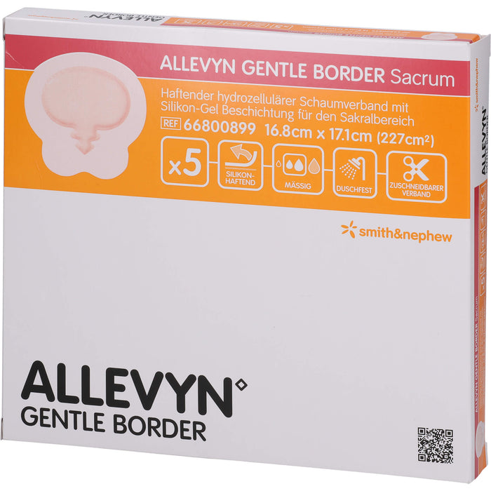 Allevyn Gentle Border Sacrum 16,8x17,1 cm, 5 St VER