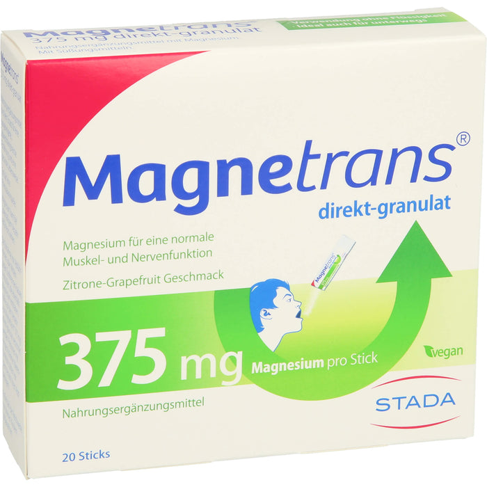 Magnetrans Direktgranulat 375 mg Sticks, 20 pcs. Sachets