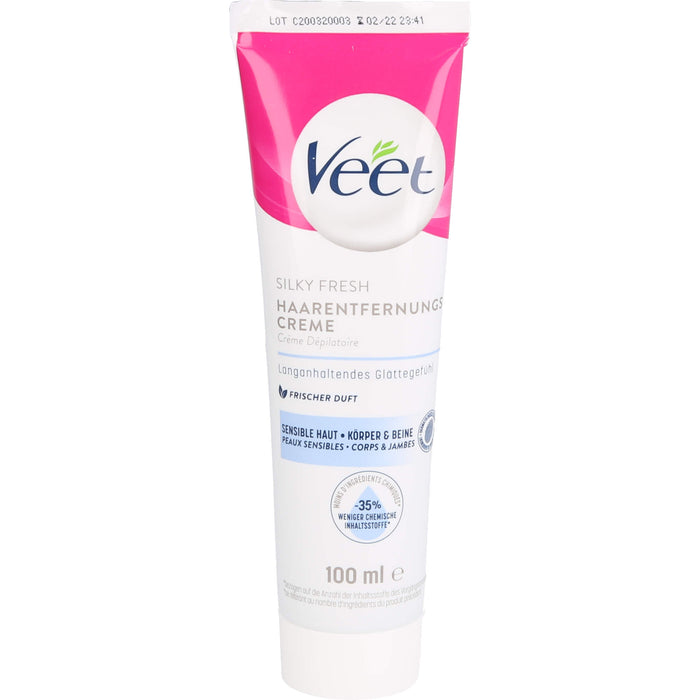 Veet Haarentfernungs-Creme Sensible Haut, 100 ml Creme