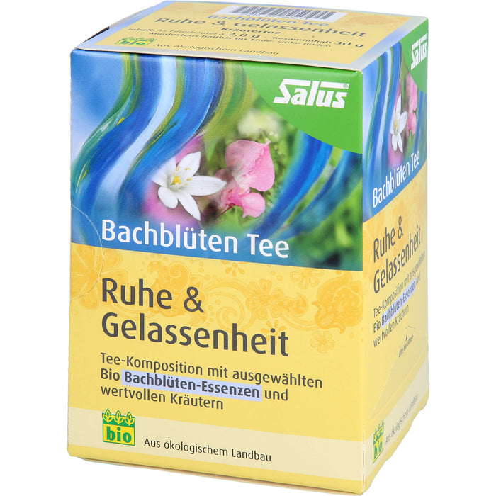 Salus Bachblüten Tee Ruhe & Gelassenheit, 15 St. Filterbeutel