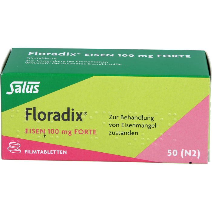 Floradix Eisen 100 mg forte Filmtabletten, 50 pcs. Tablets