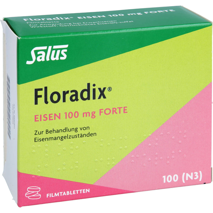 Floradix Eisen 100 mg forte Filmtabletten, 100 pcs. Tablets