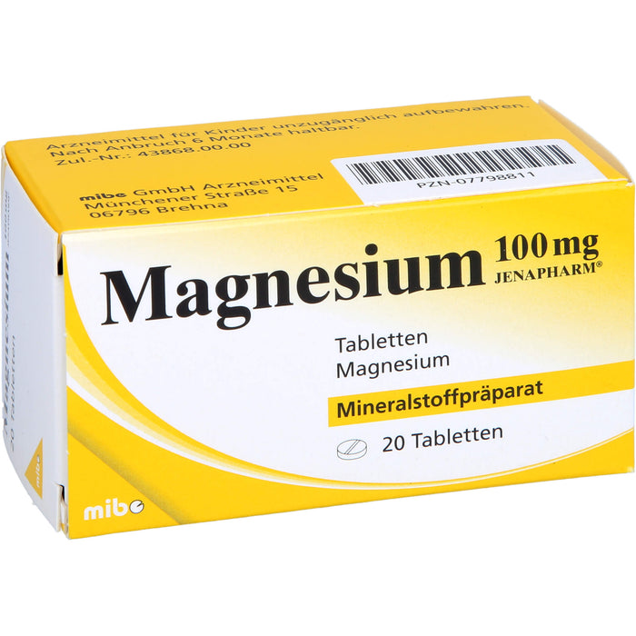 Magnesium 100 mg JENAPHARM Tbl., 20 St TAB