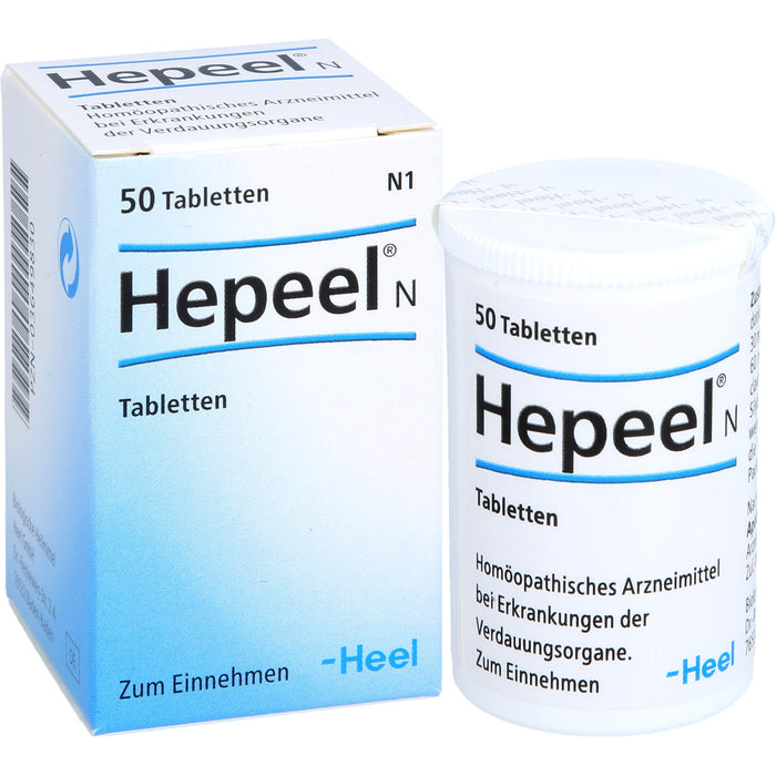 Hepeel N Tabletten bei Erkrankungen der Verdauungsorgane, 50 pc Tablettes