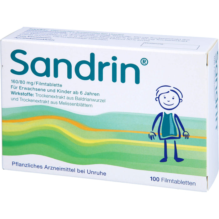 Sandrin Filmtabletten bei Unruhe, 100 pcs. Tablets