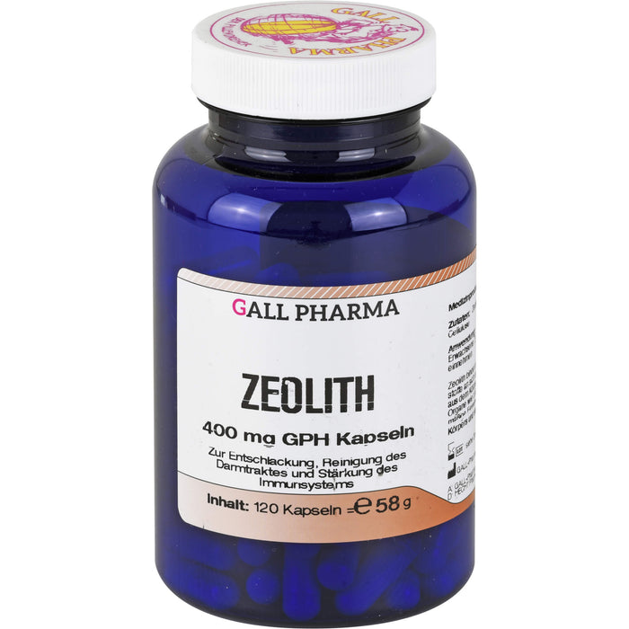 Zeolith 400 mg GPH Kapseln zur Entschlackung des Körpers, 120 pcs. Capsules