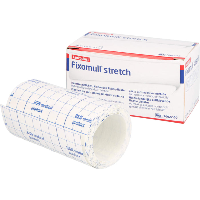 Fixomull stretch 10 cm x 2 m Klebevlies zur vollflächigen Verbandfixierung, 1 St. Pflaster