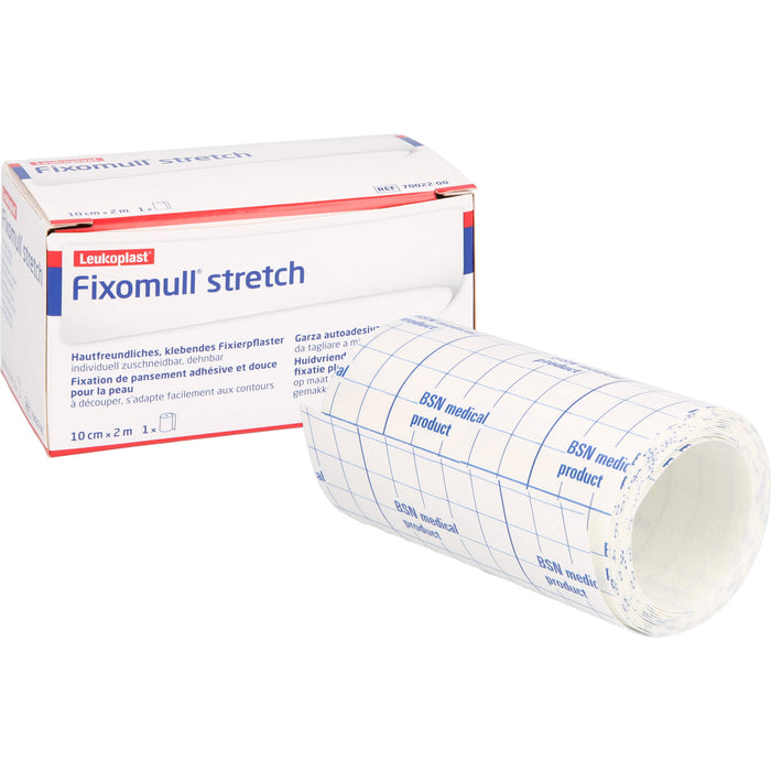 Fixomull stretch 10 cm x 2 m Klebevlies zur vollflächigen Verbandfixierung, 1 St. Pflaster