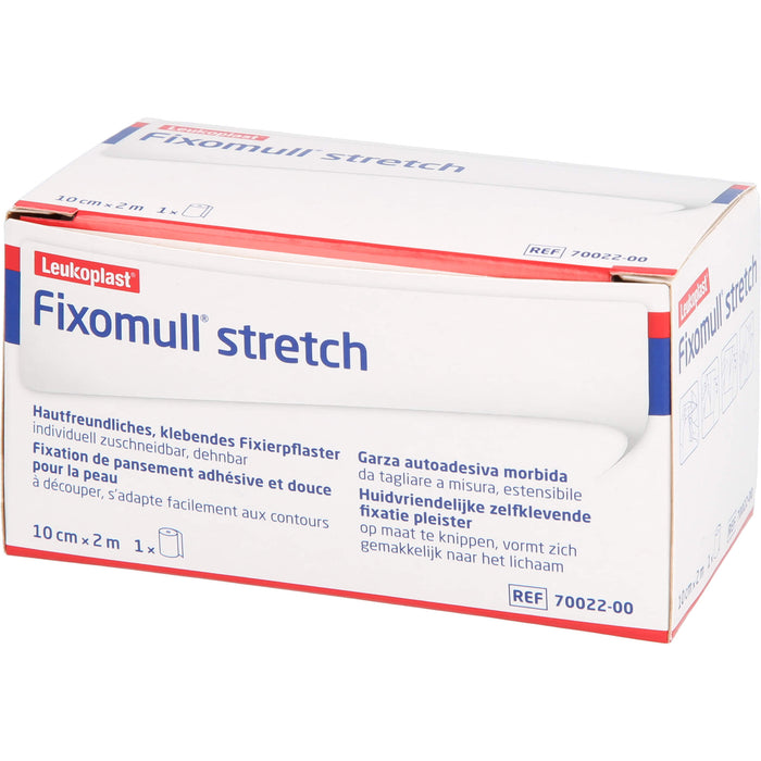 Fixomull stretch 10 cm x 2 m Klebevlies zur vollflächigen Verbandfixierung, 1 St. Pflaster