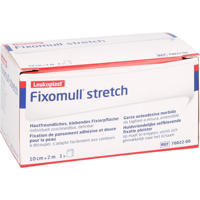 Fixomull stretch 10 cm x 2 m Klebevlies zur vollflächigen Verbandfixierung, 1 St. Pflaster