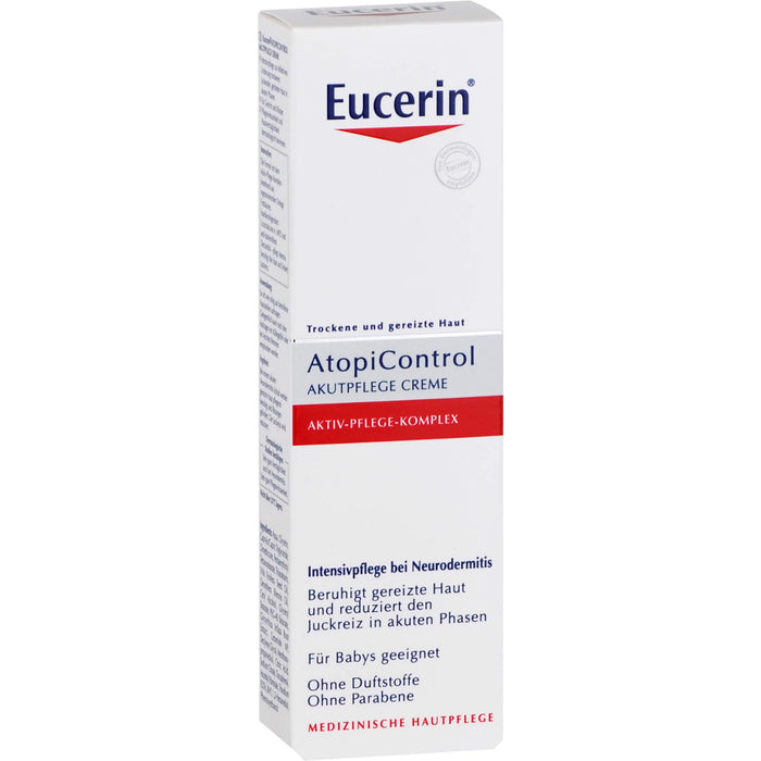 Eucerin AtopiControl Akutpflege Creme lindert Juckreiz, 40 ml Creme