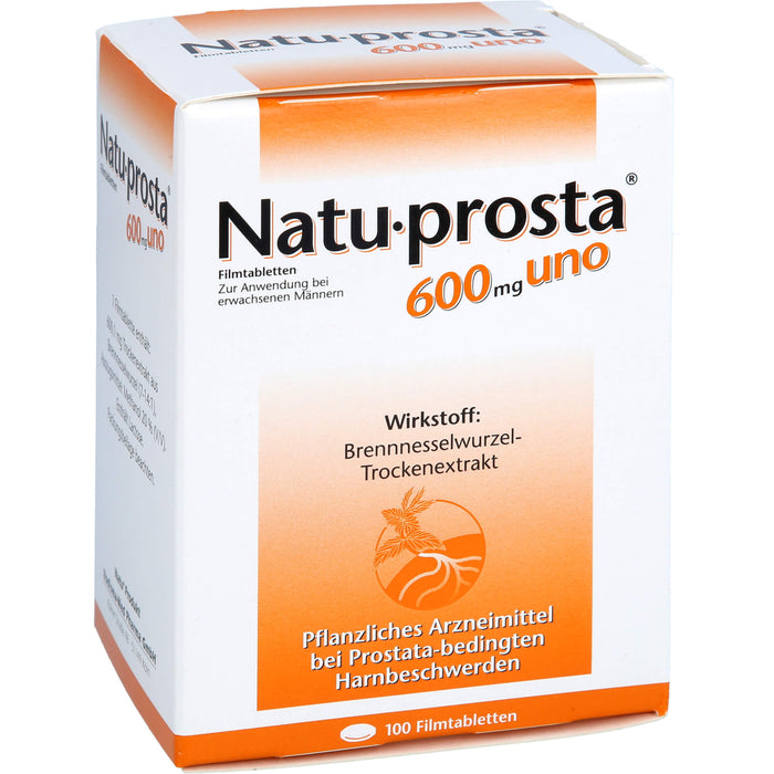 Natu-prosta 600 mg uno Filmtabletten bei Prostata Erkrankungen, 100 pcs. Tablets