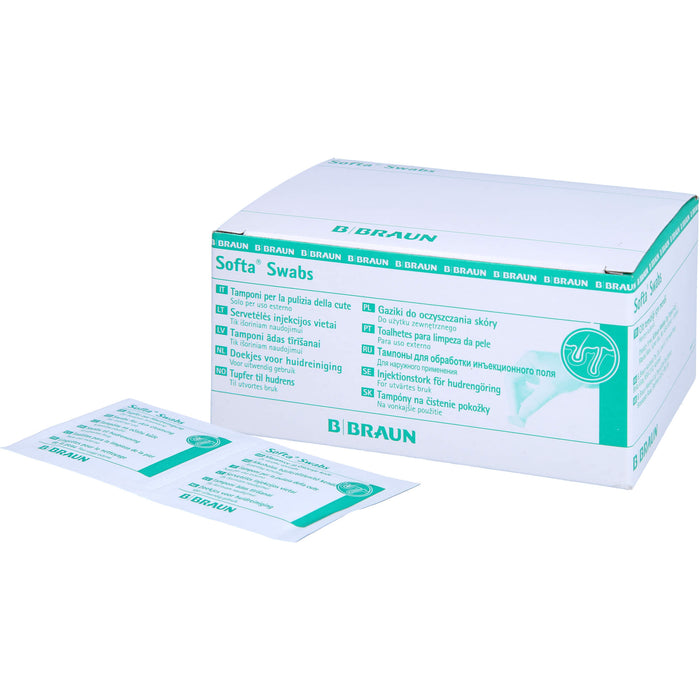 B. BRAUN Softa Swabs Tupfer zur Hautreinigung, 100 pcs. Swab