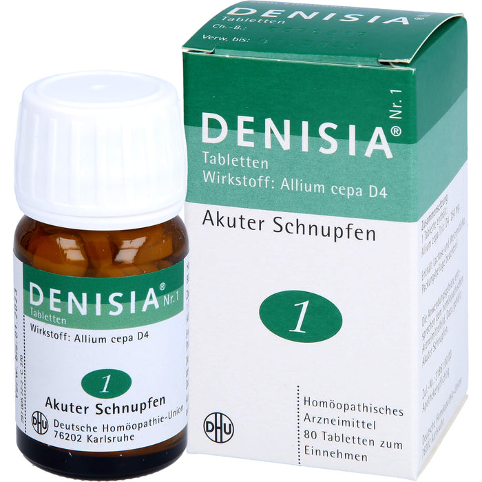 DHU DENISIA Nr. 1 Tabletten bei akutem Schnupfen, 80 pc Tablettes