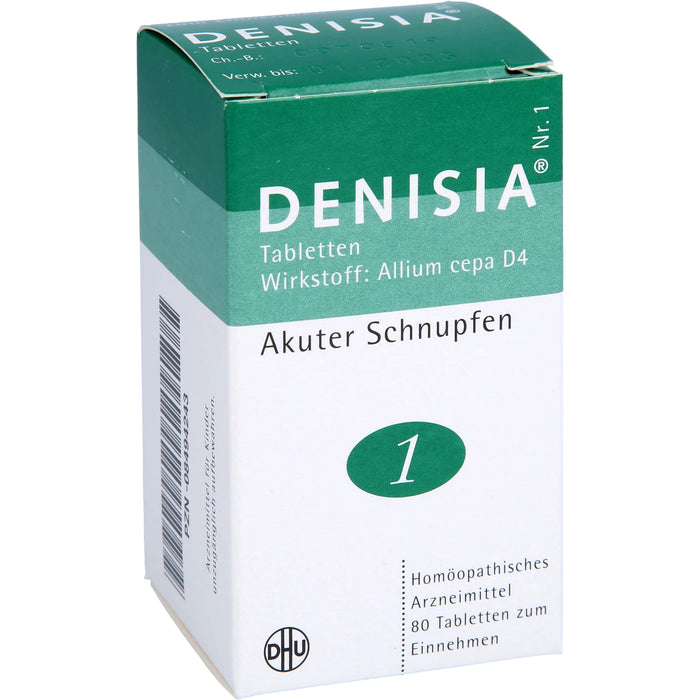 DHU DENISIA Nr. 1 Tabletten bei akutem Schnupfen, 80 pc Tablettes