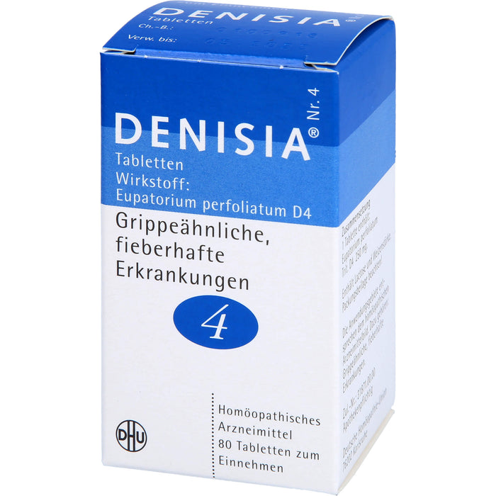 DHU DENISIA Nr. 4 Tabletten bei grippeähnlichen Erkrankungen, 80 pcs. Tablets