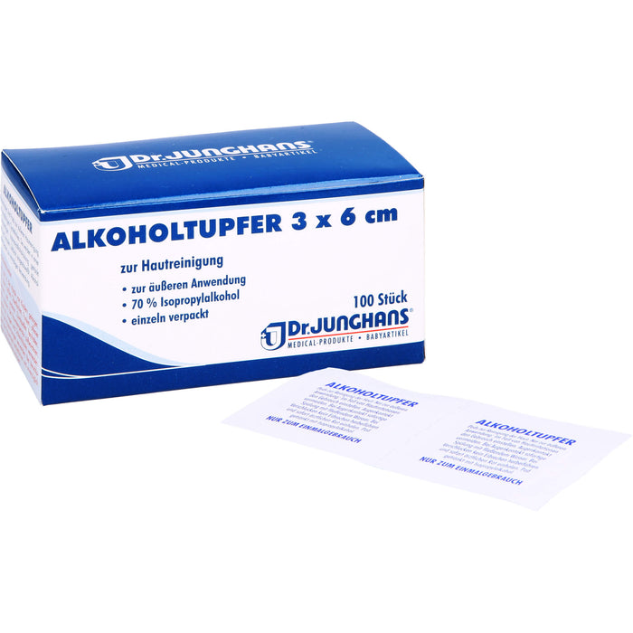 Alkoholtupfer 3x6cm steril, 100 St TUP