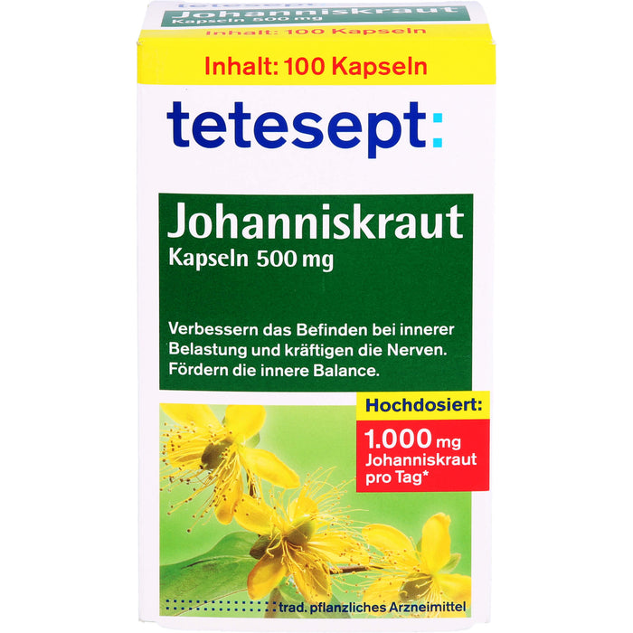 Tetesept Johanniskraut Kapseln, 100 St HKP