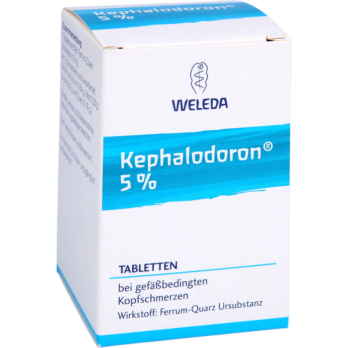 WELEDA Kephalodoron 5% Tabletten bei gefäßbedingten Kopfschmerzen, 250 St. Tabletten