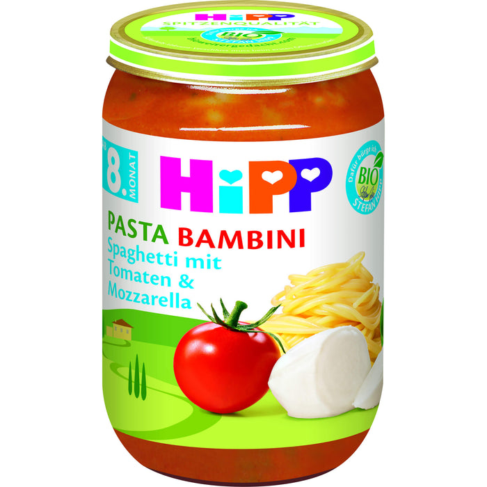 HIPP 6400 Spaghetti mit Tomaten und Mozzarella, 220 g