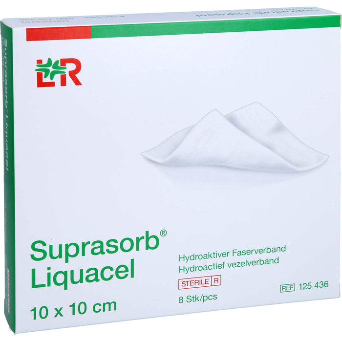 Suprasorb Liquacel 5x5cm Hydroakt. Faserverband, 8 St VER