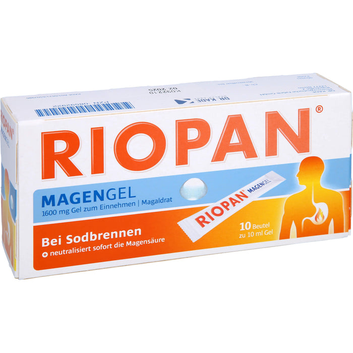 RIOPAN bei Sodbrennen Magengel, 10 pc Sachets