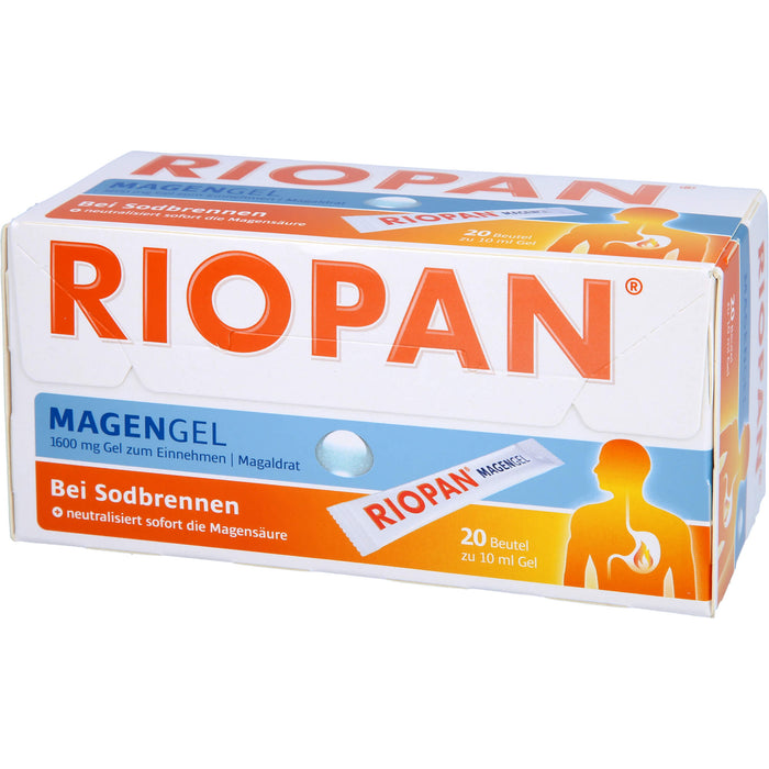 RIOPAN bei Sodbrennen Magengel, 20 pcs. Sachets