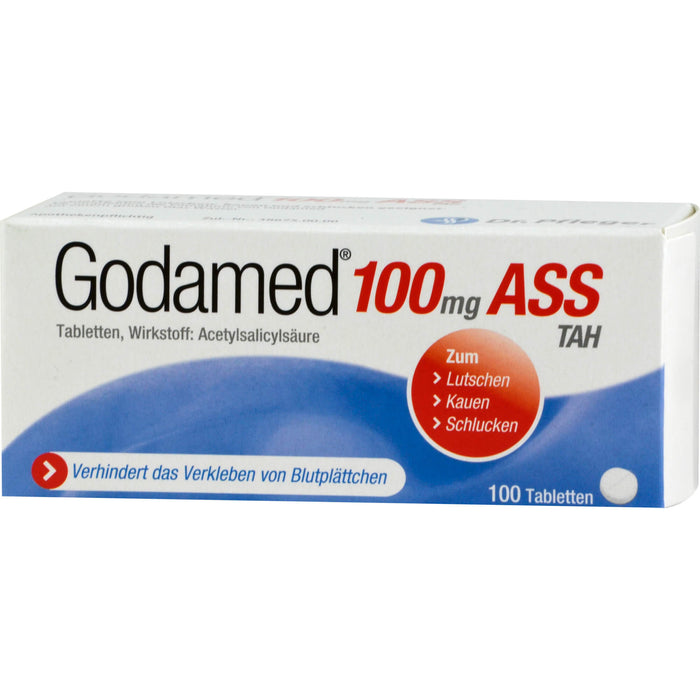 Godamed 100 mg ASS TAH Tabletten, 100 pc Tablettes