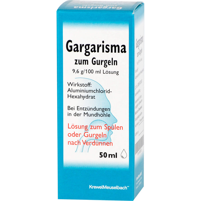 Gargarisma zum Gurgeln Lösung bei Entzündungen in der Mundhöhle, 50 ml Solution