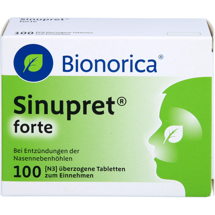 Sinupret forte Tabletten bei Entzündungen der Nasennebenhöhlen, 100 St. Tabletten