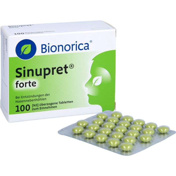 Sinupret forte Tabletten bei Entzündungen der Nasennebenhöhlen, 100 pc Tablettes