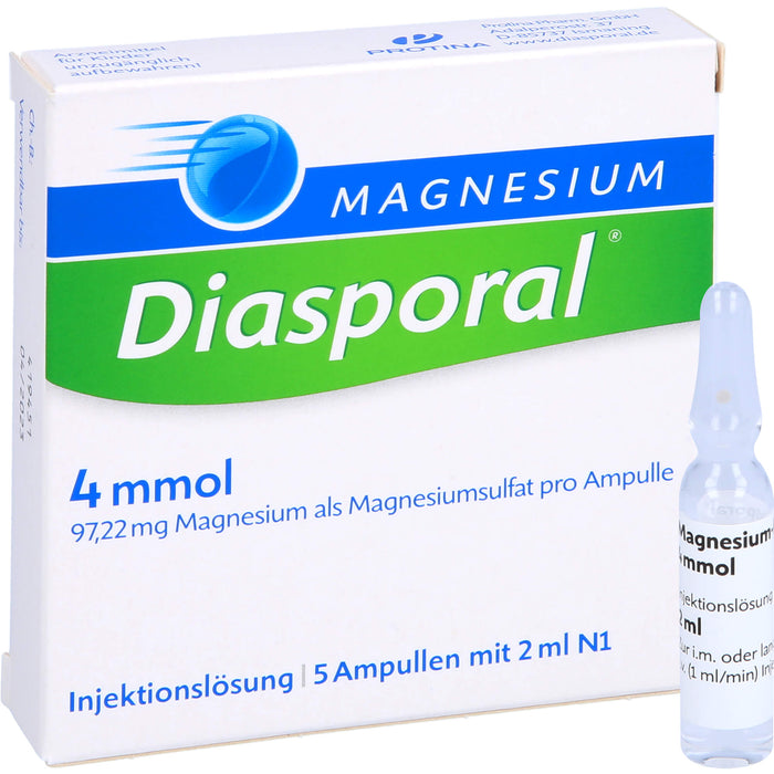 Magnesium-Diasporal Injektionslösung, 5 St. Ampullen