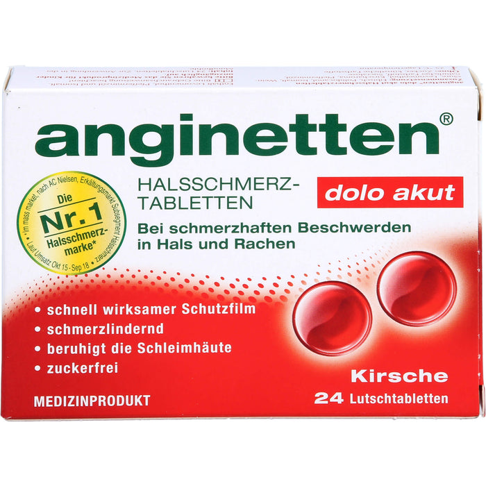 anginetten dolo akut Halstabletten Kirsche, 24 St. Tabletten