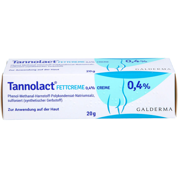 Tannolact Fettcreme 0,4 % bei Hauterkrankungen, die mit Entzündung oder Juckreiz verbunden sind, 20 g Cream