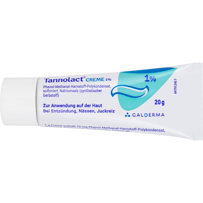 Tannolact Creme 1 % bei Entzündung, Nässen, Juckreiz, 20 g Cream