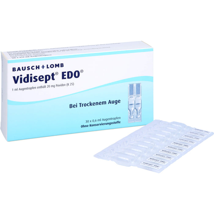 BAUSCH & LOMB Vidisept EDO Augentropfen bei trockenem Auge, 30 pc Pipettes à dose unique