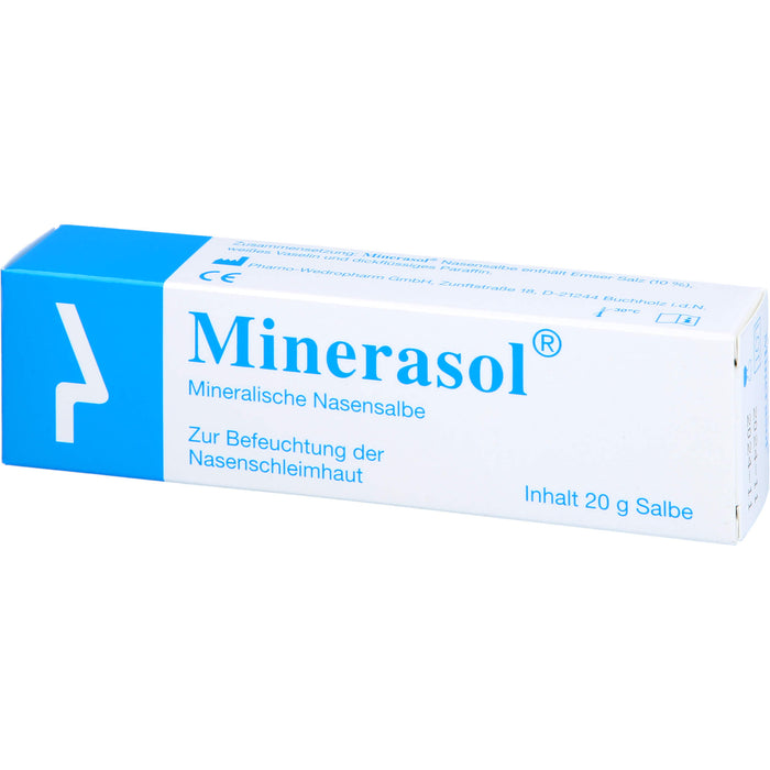 Minerasol mineralische Nasensalbe zur Befeuchtung der Nasenschleimhaut, 20 g Salbe