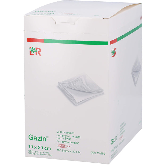 Gazin Kompresse 10x20cm 8fach steril, 20X5 St KOM