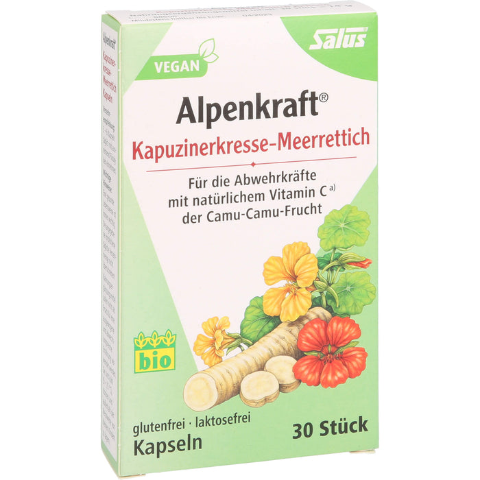 Salus Alpenkraft Kapuzinerkresse-Meerrettich Kapseln, 30 St. Kapseln