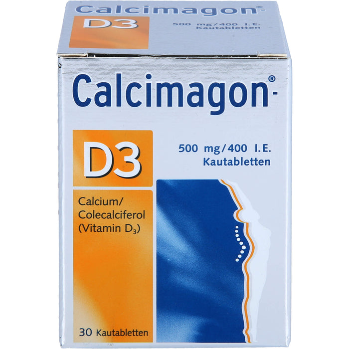 Calcimagon-D3, 500 mg/400 I.E., Kautabletten, 30 St KTA