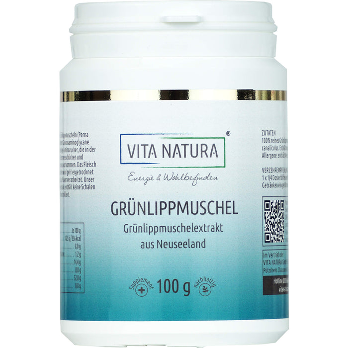 GRÜNLIPPMUSCHEL PULVER, 100 g PUL