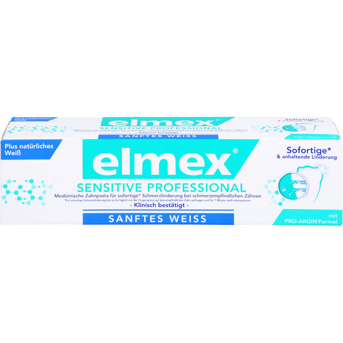 elmex SENSITIVE PROFESSIONAL plus Sanft. Zahnweiss, 75 ml Zahncreme