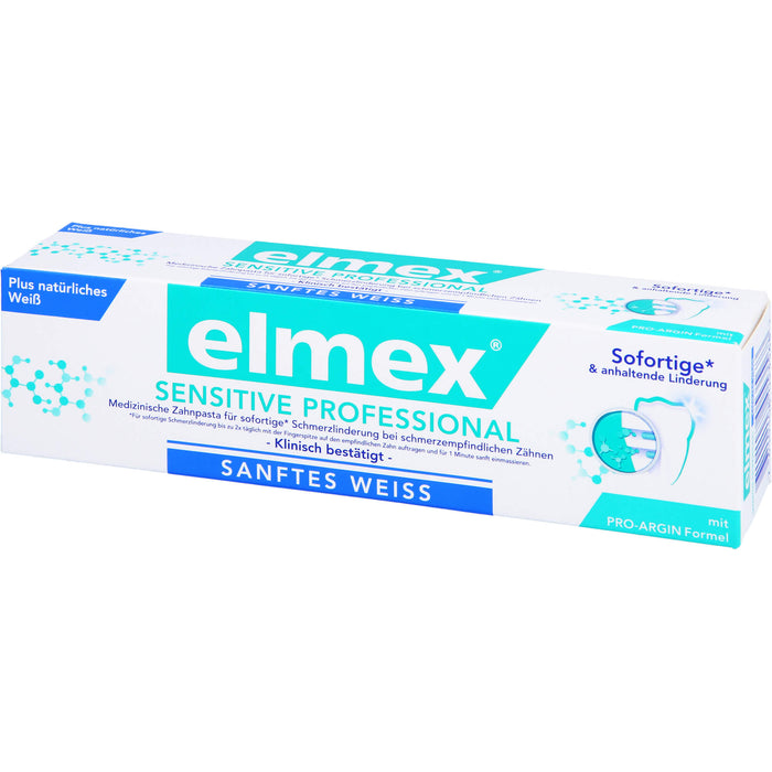 elmex SENSITIVE PROFESSIONAL plus Sanft. Zahnweiss, 75 ml Dentifrice