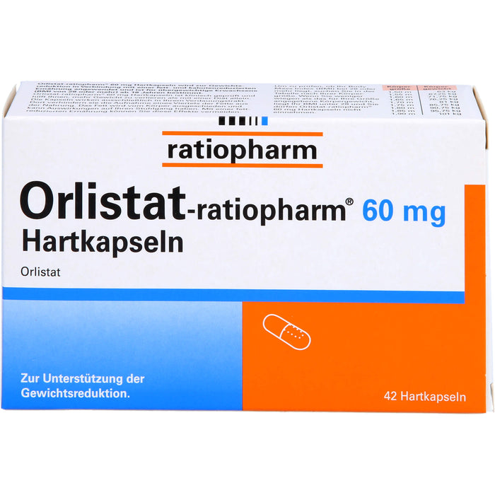 Orlistat-ratiopharm 60 mg Hartkapseln, 42 pc Capsules