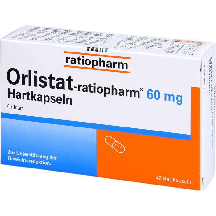 Orlistat-ratiopharm 60 mg Hartkapseln, 42 pc Capsules