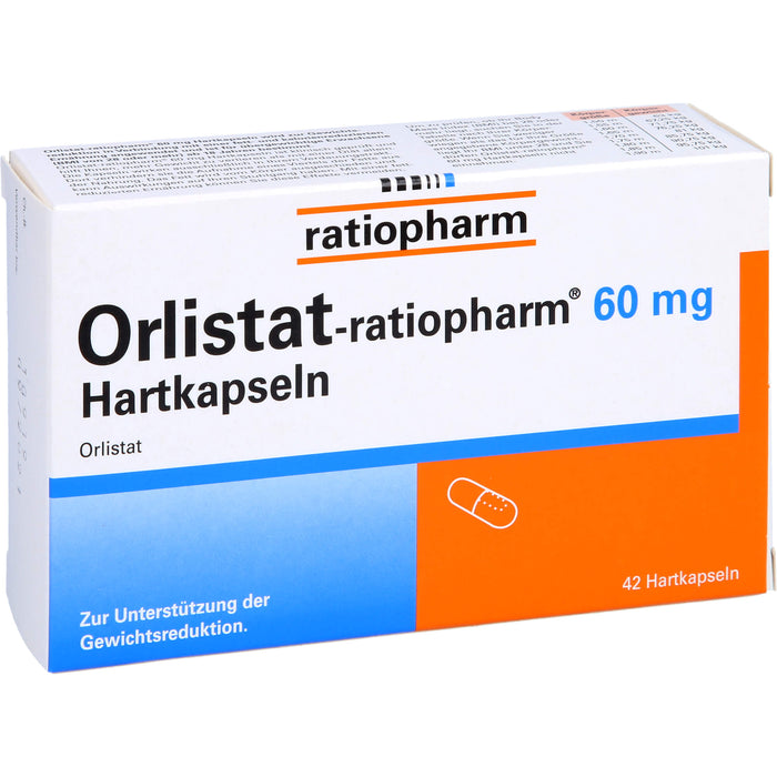 Orlistat-ratiopharm 60 mg Hartkapseln, 42 pc Capsules