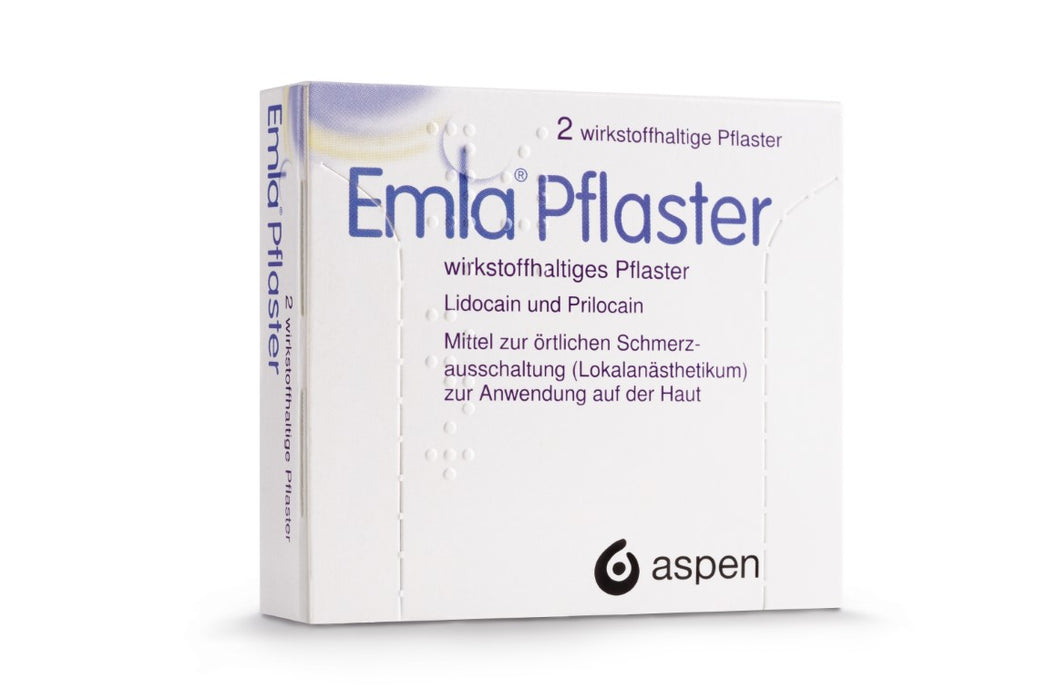 Emla Pflaster zur örtlichen Schmerzausschaltung, 2 pc Pansement