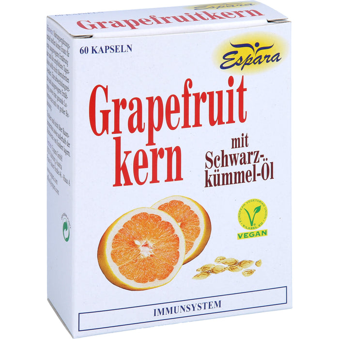 Espara Grapefruitkern mit Schwarzkümmel-Öl Kapseln, 60 pc Capsules